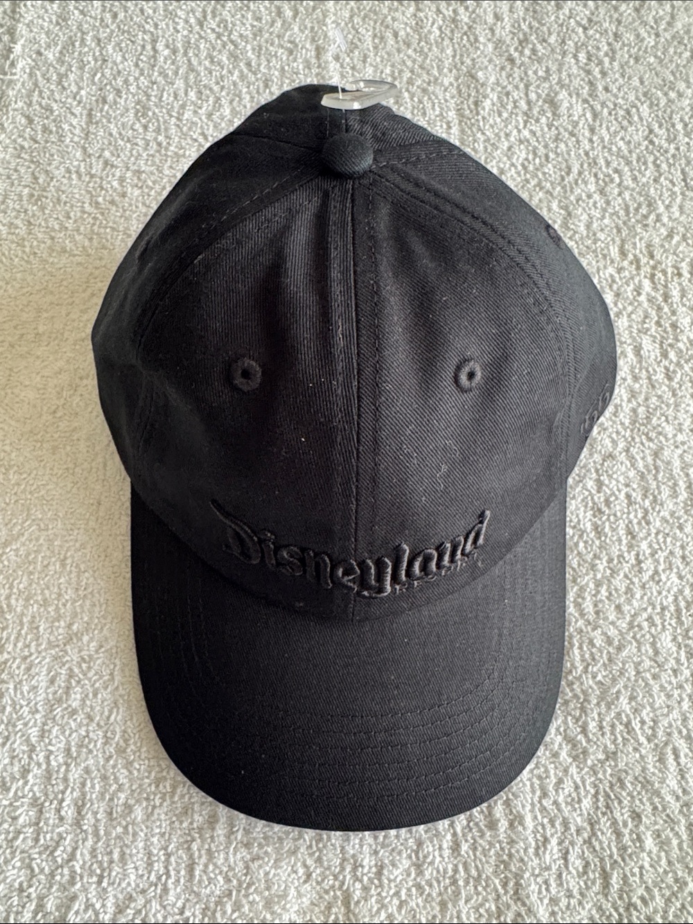 Disney Black 'Disneyland' Embroidered Baseball Cap Hat